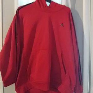 Adidas red hoodie
